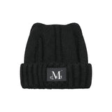 MISTY LEATHER PATCH CAT BEANIE