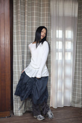 two tuk stripe pants_brown