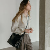 NIA Medium Leather Shoulder Bag