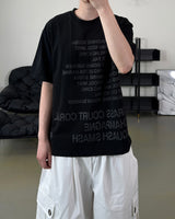コーラルレタリングショートスリーブTシャツ