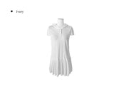 Deed Frill Shirring Hood Mini One Piece T-Shirt