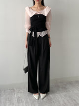 [Summer ver.] Launer Pocket Two-Tuck Wide Slacks
