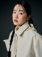 チェッカーボードジャンパー (ベージュ)
