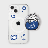 キャッツホビーmagsafeセット (magsafe ジェルハードケース+magsafe スマホグリップ)