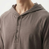 Fingerhole Crop Hooded Long Sleeve Melange
