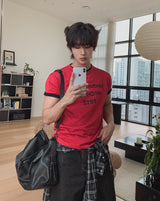 Saier Vintage Lettering Short Sleeve T-shirt
