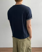 Turnback Cropped Roll-up Short Sleeve T