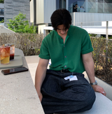  Slag Cooling Hachi Knit Short Sleeve Round Cardigan