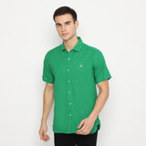 MON AKITA - Aki Men Short Sleeve Shirt Green