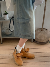 カーゴバミューダデニムパンツ　ストラップセット