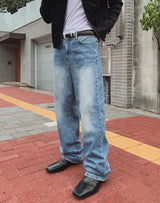 ボーデン バックバンデッド セミワイド デニム