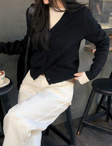 [SHOPPERMADE] Cozy Wool V-neck Knit Cardigan (7color)