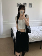 Luna Shirring Blouse (2 colors)