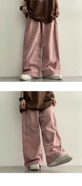 Redile スリットワイドナイロンパンツ