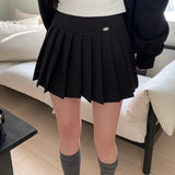[Bellidmade/4color] ハイティーンペンダントハーフプリーツスカート