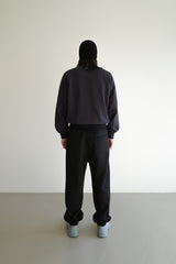 Wool jogger pants, Black