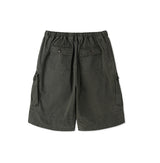 ケシピグメントウォッシュ加工カーゴバミューダパンツ