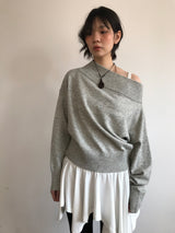 エアリーオフショルダーニット (3Colors)