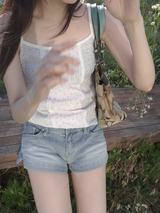 spin denim shorts