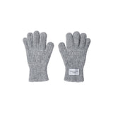 24FW ベーシックロゴラベルポイントニットグローブ メランジ