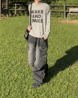 Text Regular Fit Long Sleeve