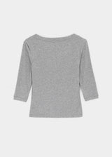[MADE] プラムVネック3/4スリーブTシャツ
