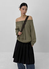 [MADE] Daruru Cotton Pleated Wrap Skirt