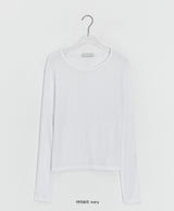 シンガーカットラウンド長袖Tシャツ