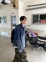 No.0633 Wグラデーションデニムシャツ