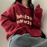 Budding lettering napping hood
