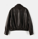 Shane Curved Leather Jacket