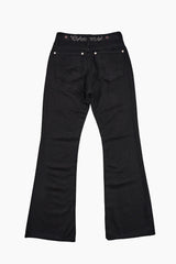 Cherry stone low-rise bootcut pants