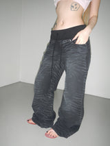 zebra wide denim pt