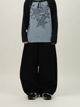 AND Pin-tuck Balloon Pants