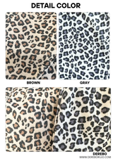 Spandex Leopard Banding Bootcut Pants