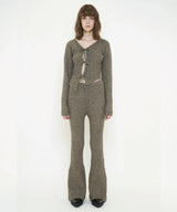 COLOR KNIT FLARE PANTS