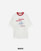 ウェーブプリントTシャツ