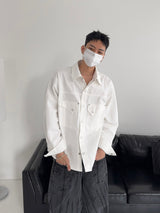 [MADE] Reversed Pocket Wide Denim Pants (M)