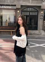#Mood Cable Lettering Embroidery Round Cardigan (6color)
