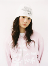 Teddy Symbol Beanie - White 
