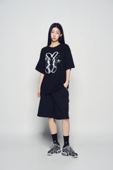 25SS SOLO RABBIT ALIEN SHORT SLEEVE T-SHIRT BLACK