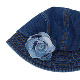 Flower Denim Hat