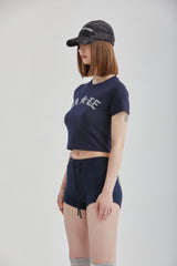 ブークレクロップドTシャツ