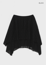 [MADE] Cottage Unbalanced Lace Skirt