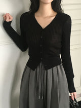 [MADE] Water, V-neck slim cardigan