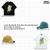 "K-Heart" Denim Washed Baseball Cap (Bottle Green)