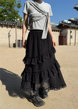 DRAPE SHIRRING T-SHIRTS