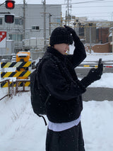 ベーシックアンゴラビーニー