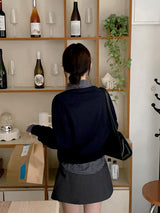 Basic Wool V-neck Loose Knit (5color)