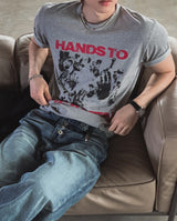 Heaven Graphic Lettering Short Sleeve T-shirt